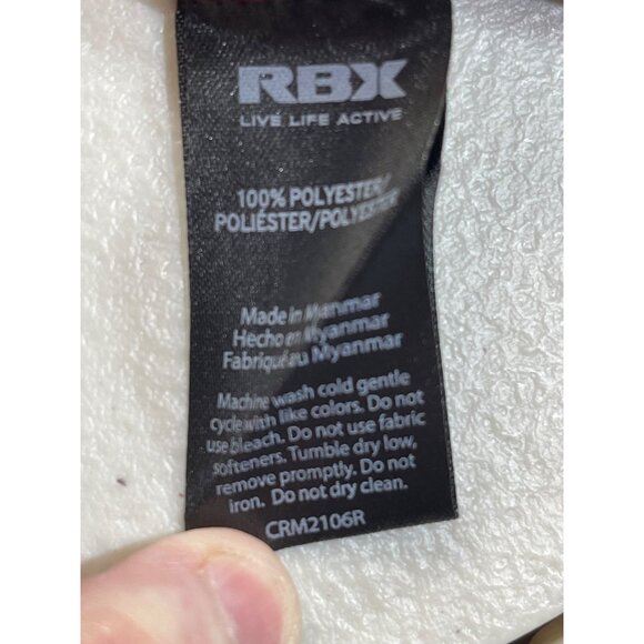 RBX Performance Mens Size M Short-Sleeve Athletic Shirt  Maroon - Picture 9 of 10